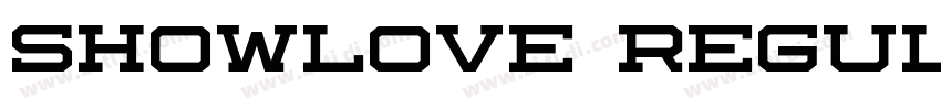 Showlove Regular字体转换 Showlove Regular字体转换